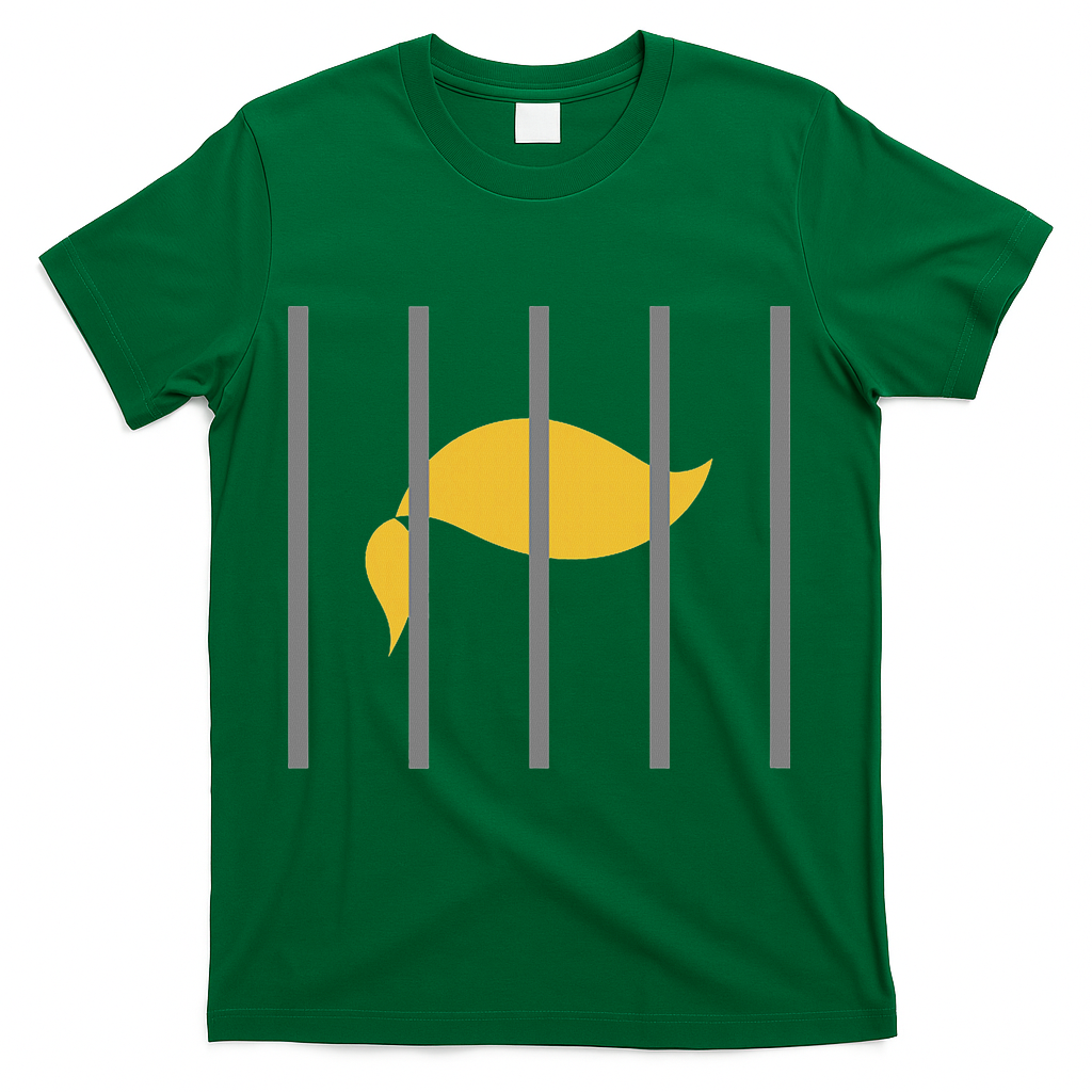 Donald Trump Impeach Anti Trump Behind Bars T-Shirt - Green