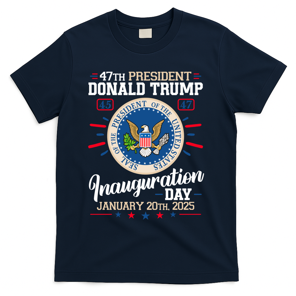 Donald Trump Inauguration Day 2025 T-Shirt - Navy