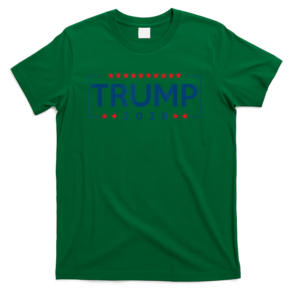 Donald Trump J D Vance 2028 Vance Trump 2028. T-Shirt - Green
