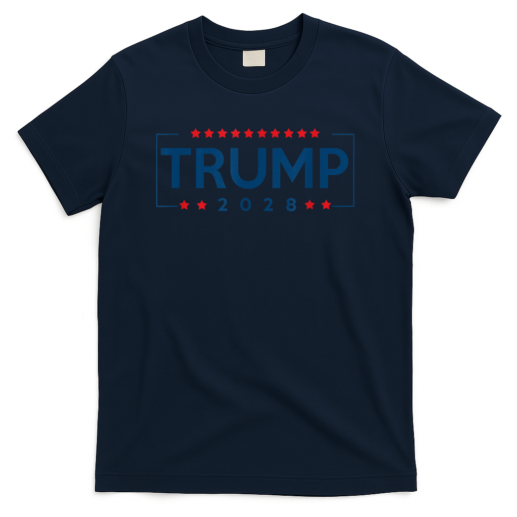 Donald Trump J D Vance 2028 Vance Trump 2028. T-Shirt - Navy
