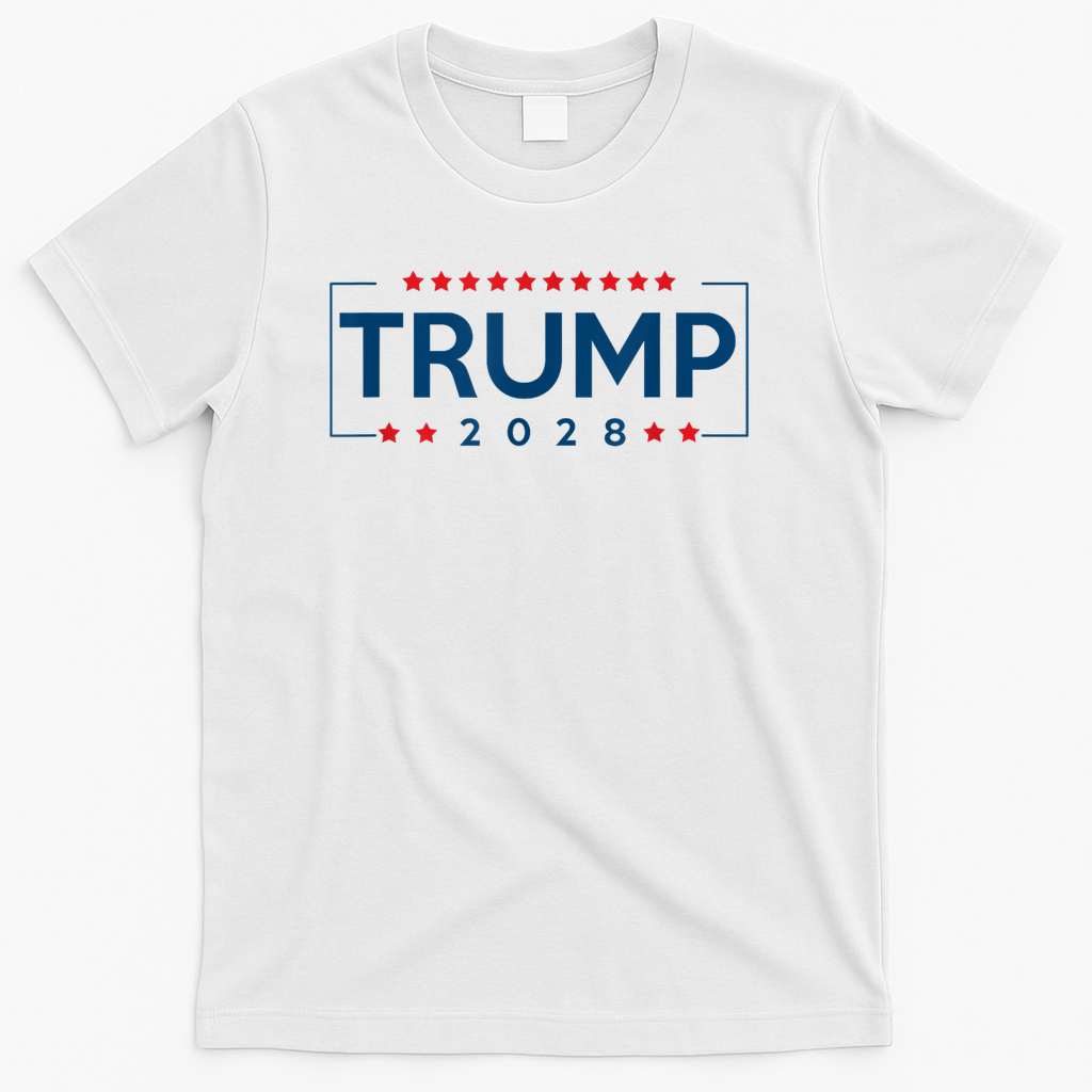 Donald Trump J D Vance 2028 Vance Trump 2028. T-Shirt - White