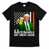 Donald Trump Make St Patricks Day Great Again T-Shirt - Black