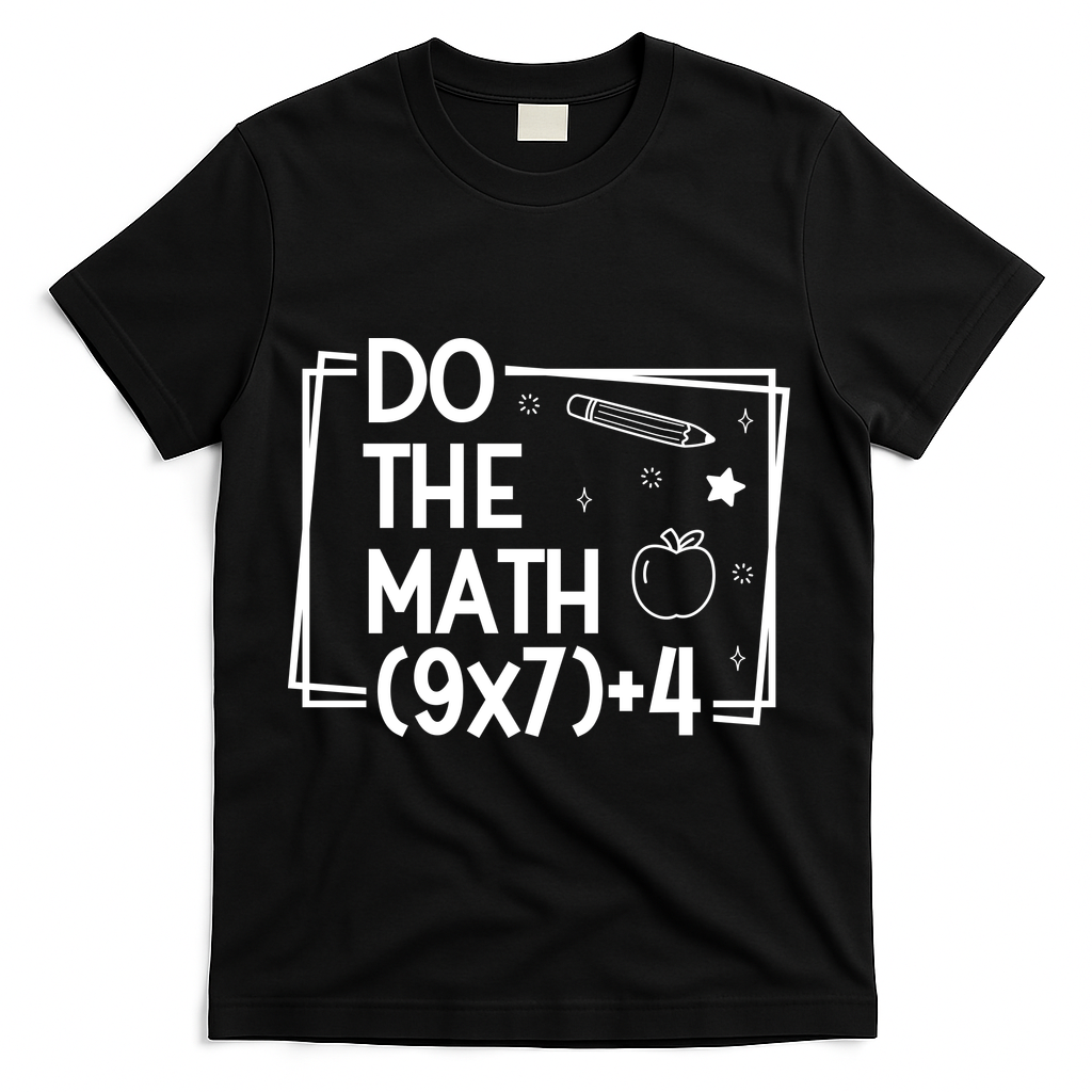 Do The Math Funny 67 Meme PEMDAS T-Shirt - Black