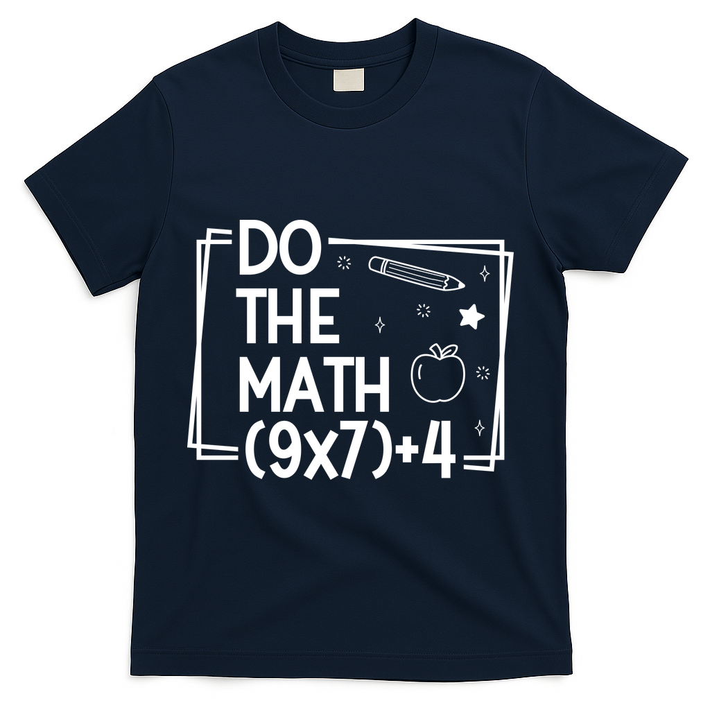 Do The Math Funny 67 Meme PEMDAS T-Shirt - Navy