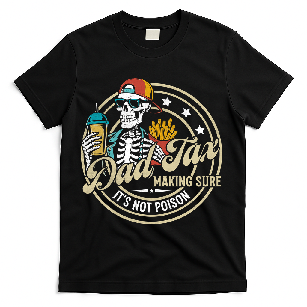 Dad Tax Making Sure Not Poison T-Shirt - Black