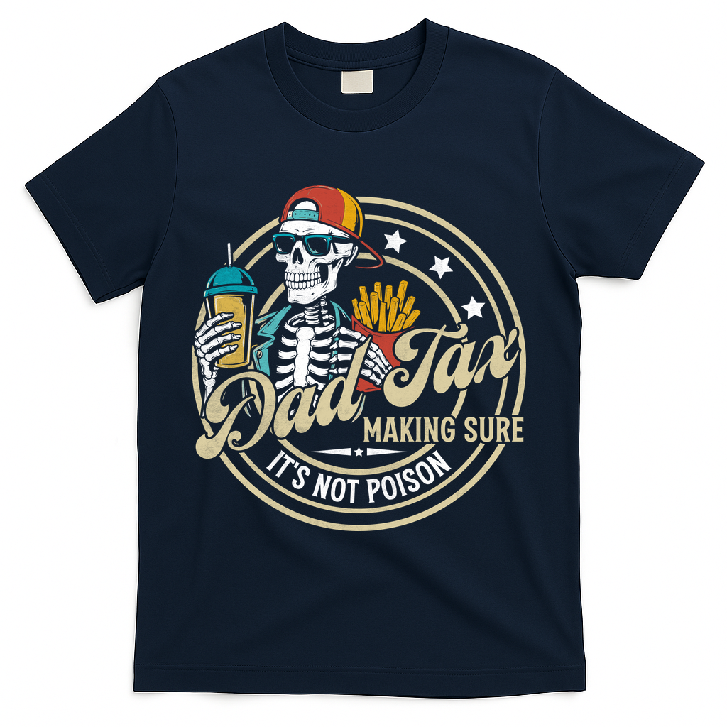 Dad Tax Making Sure Not Poison T-Shirt - Navy