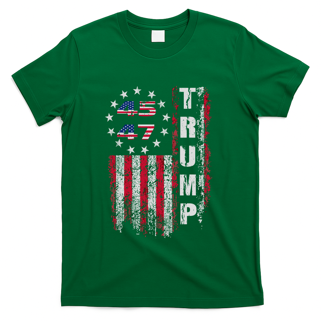 Donald Trump Merchandise 45 47 Trump 2025 T-Shirt - Green