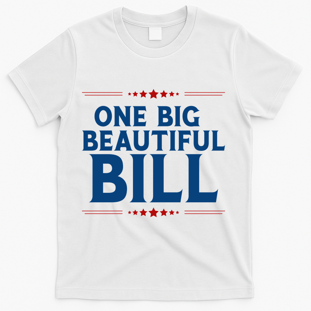 Donald Trump One Big Beautiful Bill T-Shirt - White