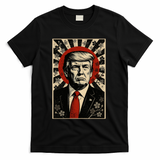 Donald Trump Rising Sun Power Cherry Blossom Propaganda T-Shirt - Black