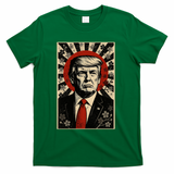 Donald Trump Rising Sun Power Cherry Blossom Propaganda T-Shirt - Green