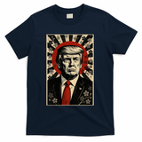 Donald Trump Rising Sun Power Cherry Blossom Propaganda T-Shirt - Navy