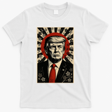 Donald Trump Rising Sun Power Cherry Blossom Propaganda T-Shirt - White