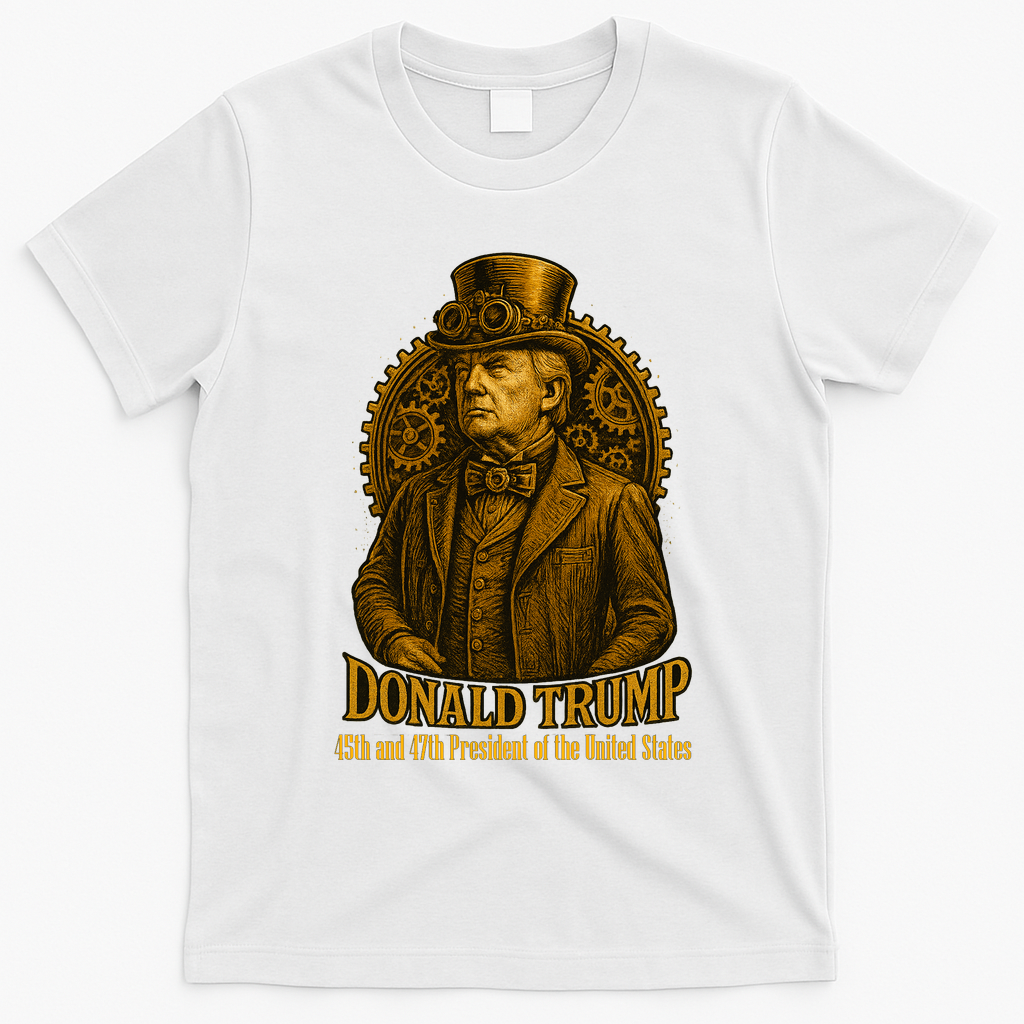 Donald Trump Steam Punk Vintage T-Shirt - White