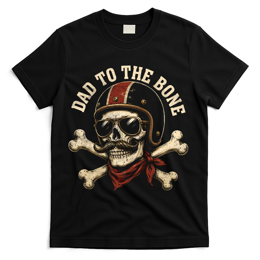 Dad To The Bone T-Shirt - Black