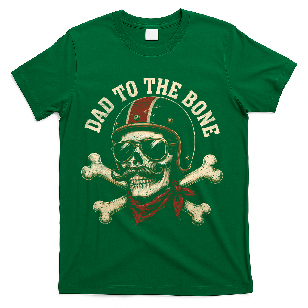 Dad To The Bone T-Shirt - Green