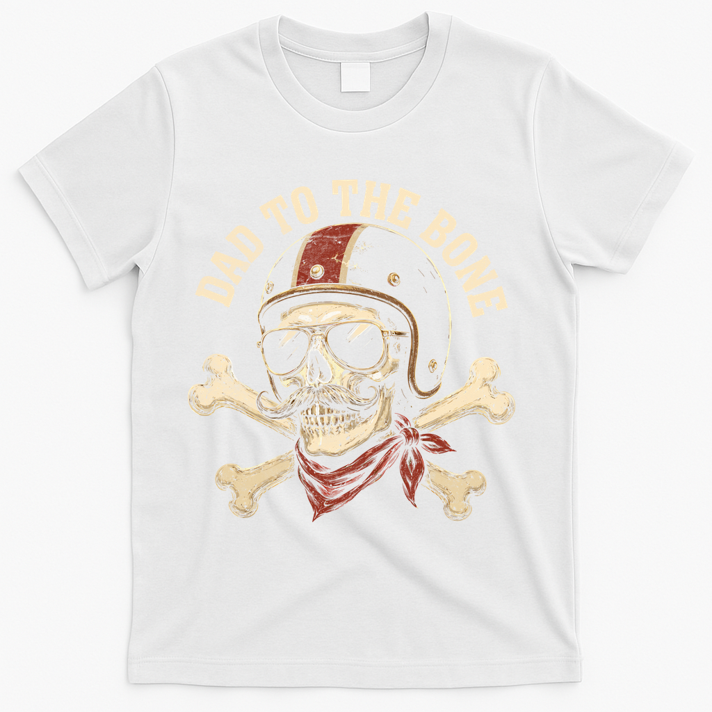 Dad To The Bone T-Shirt - White