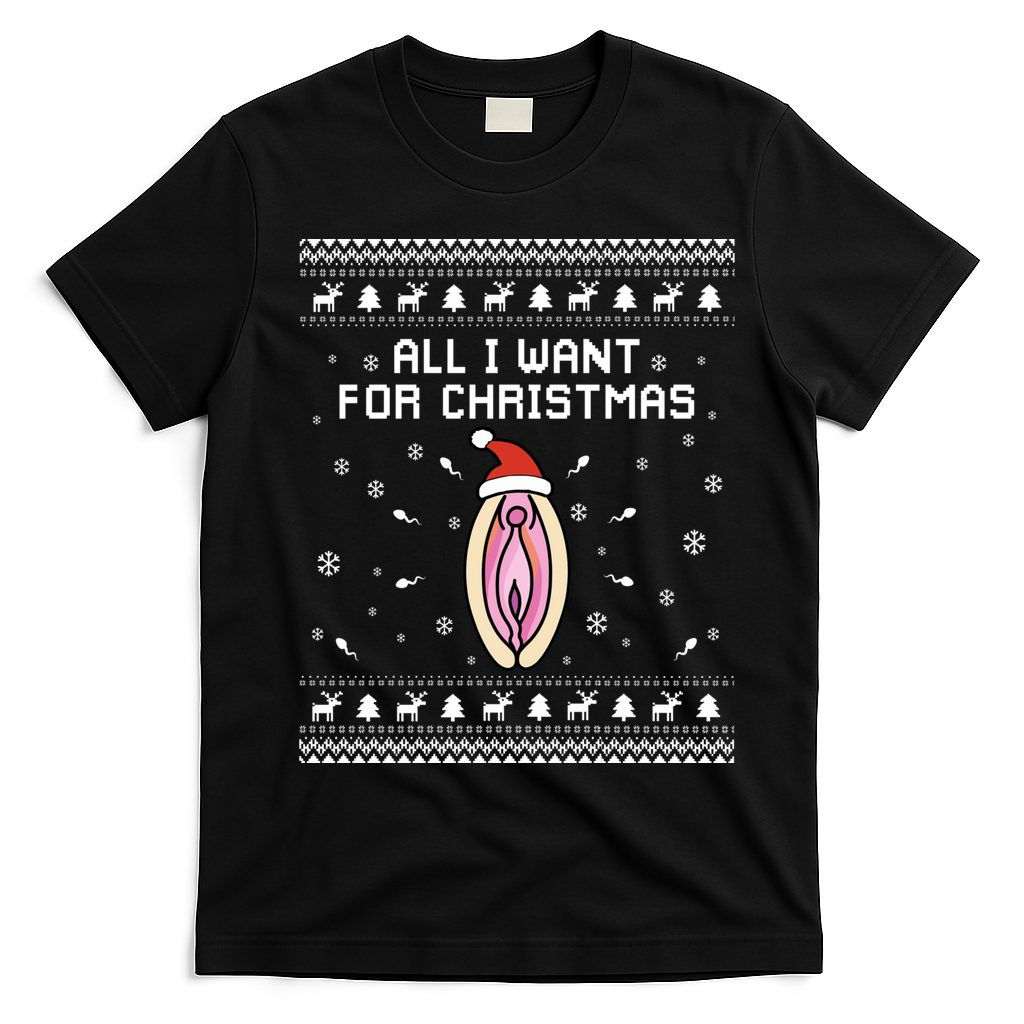 Dirty Ugly Christmas For Husband Or Friend Gift T-Shirt - Black
