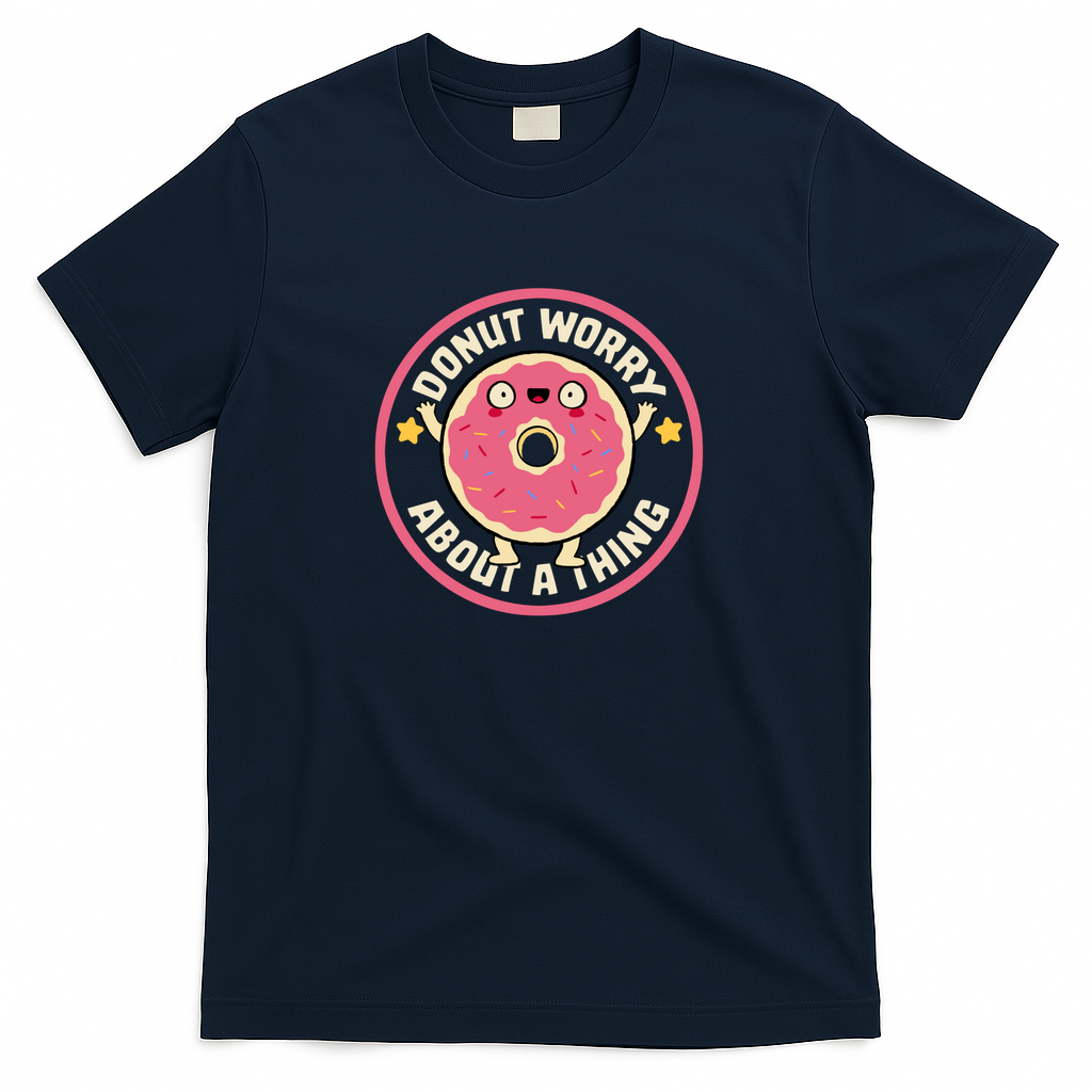 Donut Worry About a Thing by Tobe Fonseca - Navy