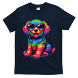 Dog Wearing Glasses Heart Puppy Love Dog T-Shirt