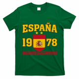 Español 1978 Monarquía Parlamentaria Spain Soccer T-Shirt - Irish Green
