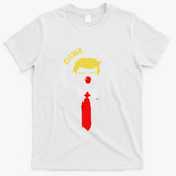 Elect A Clown Expect A Circus Funny Anti Trump Graphic T-Shirt - White