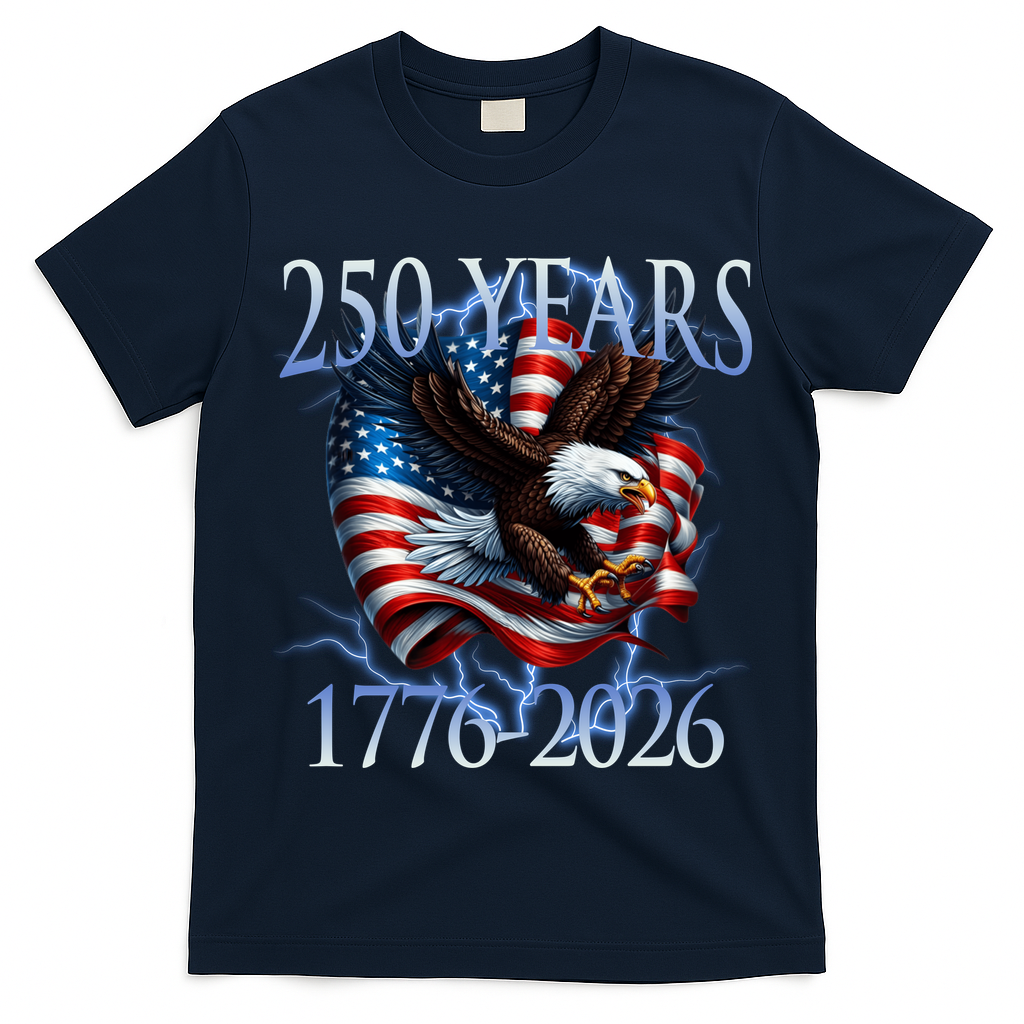 Eagle American Flag 250 Years 1776-2026 250th Birthday America T-Shirt