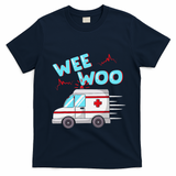 Ems Ambulance Wee Woo Paramedic Emt Gift Boo Boo Bus T-Shirt - Navy Blue