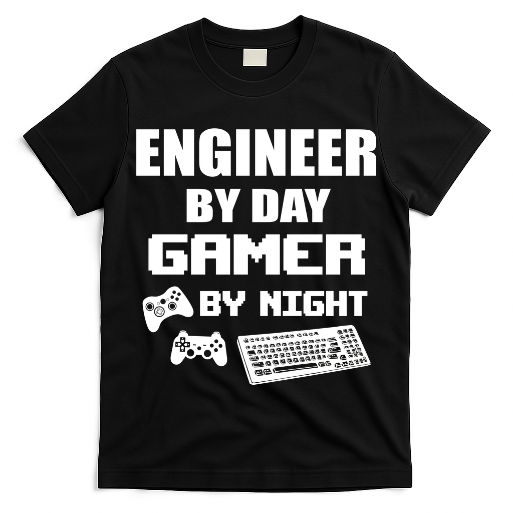 Engineer By Day Gamer By Night T-Shirt