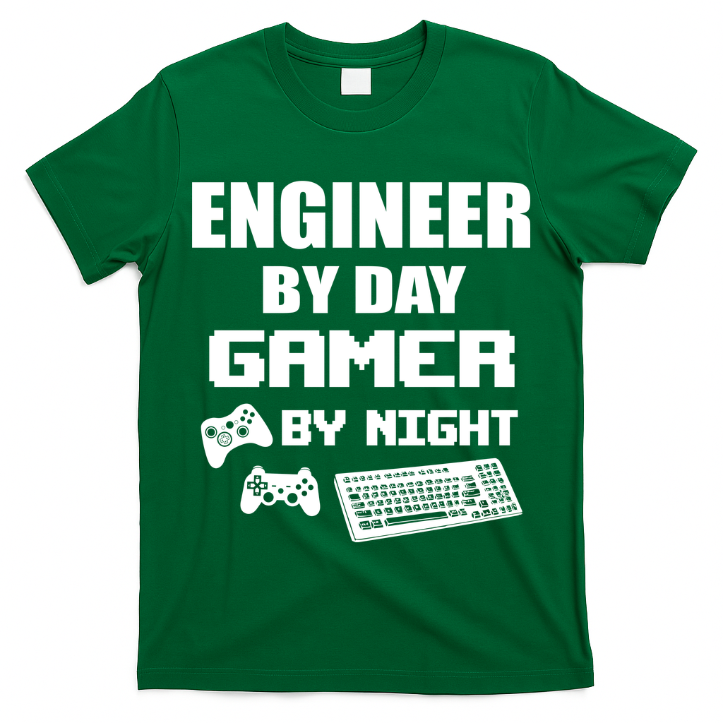 Engineer By Day Gamer By Night T-Shirt