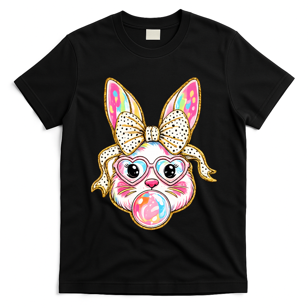 Easter Cute Bunny Leopard Rabbit T-Shirt