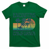 Encinitas California Summer Vacation Vintage T-Shirt - Green