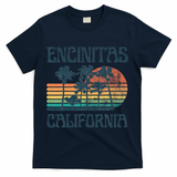 Encinitas California Summer Vacation Vintage T-Shirt - Navy