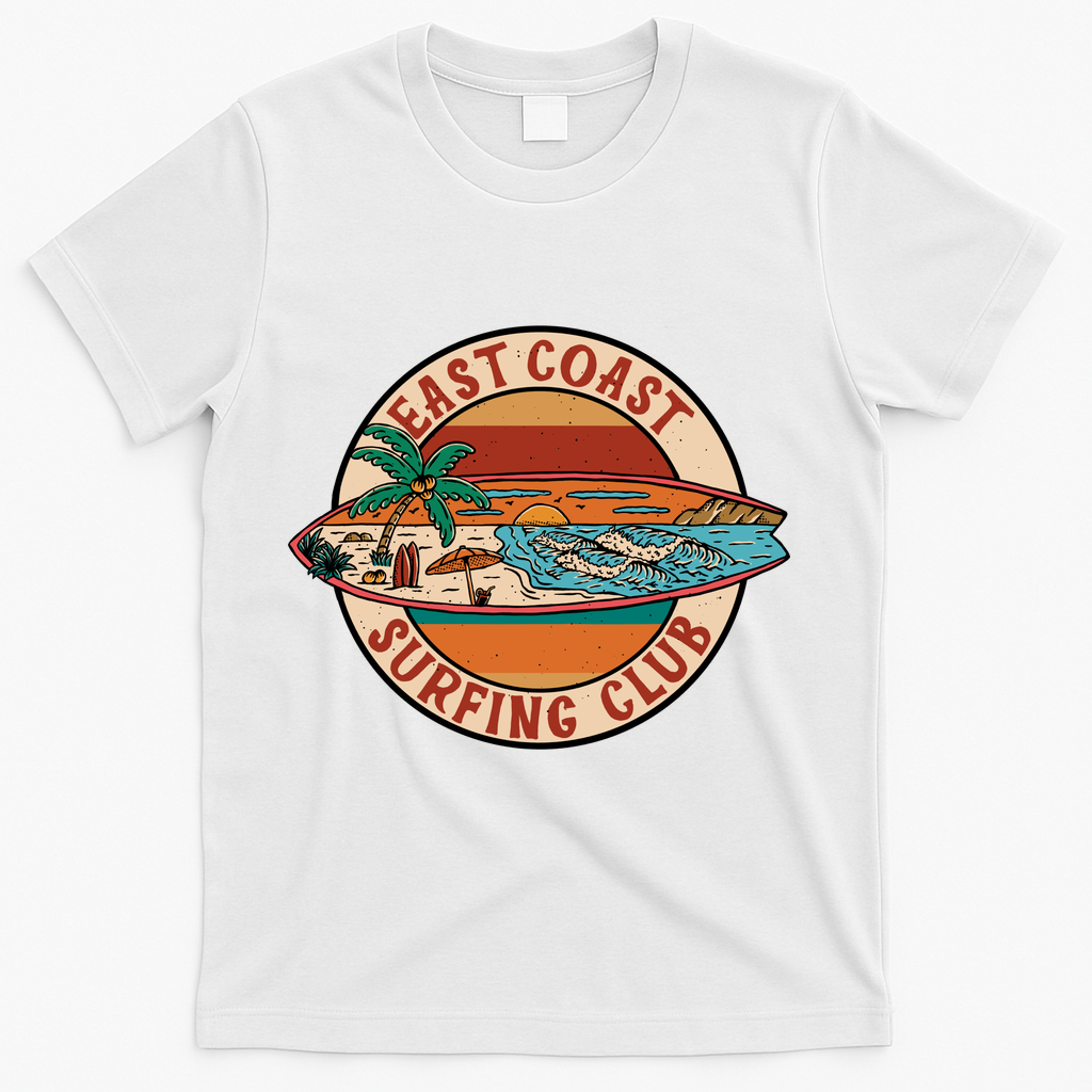 East Coast Surfing Club Summer Paradise T-Shirt - White