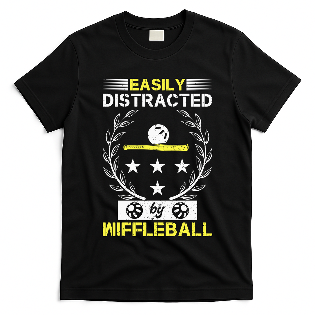 Easily Distracted By Wiffleball T-Shirt
