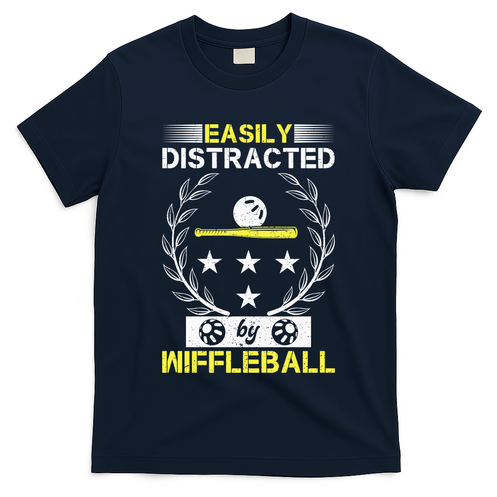 Easily Distracted By Wiffleball T-Shirt