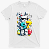 Easter Day Bunny Egg 6-7 Meme Gamer T-Shirt - White