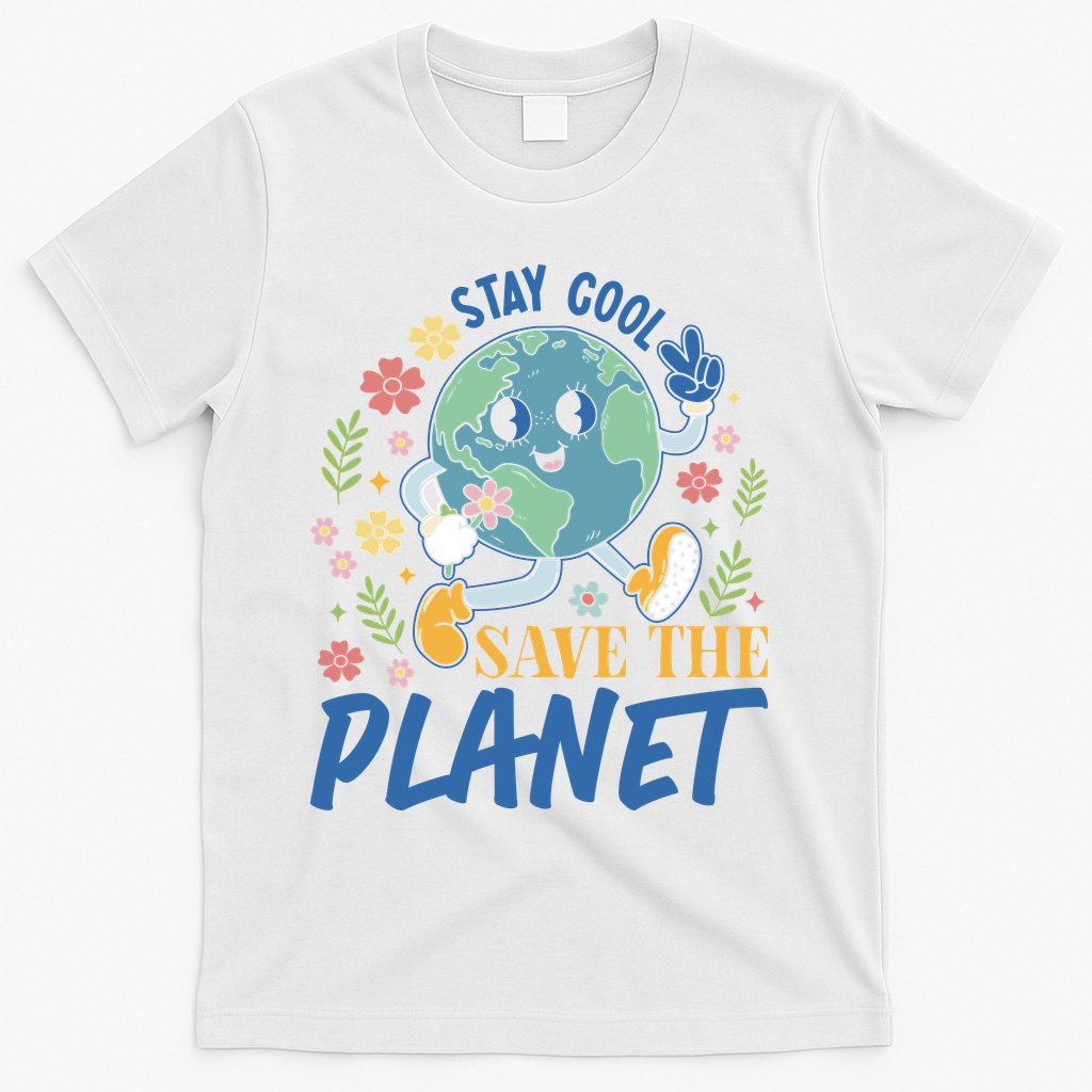 Earth Day Save The Planet T-Shirt - White
