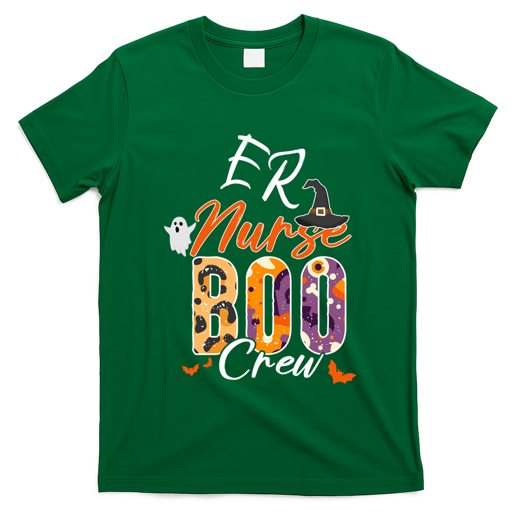 Er Emergency Nurse Boo Crew Funny Medical Squad Gift T-Shirt - Irish Green