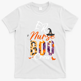 Er Emergency Nurse Boo Crew Funny Medical Squad Gift T-Shirt - White