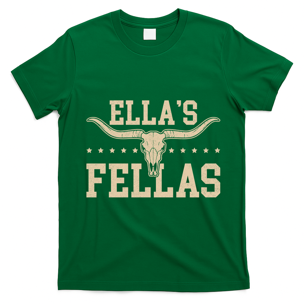 Ella's Fellas Name Gifts Vintage T-Shirt - Irish Green