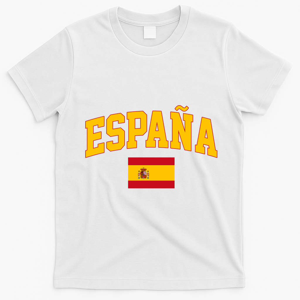 Espana Flag Spain Pride T-Shirt - White