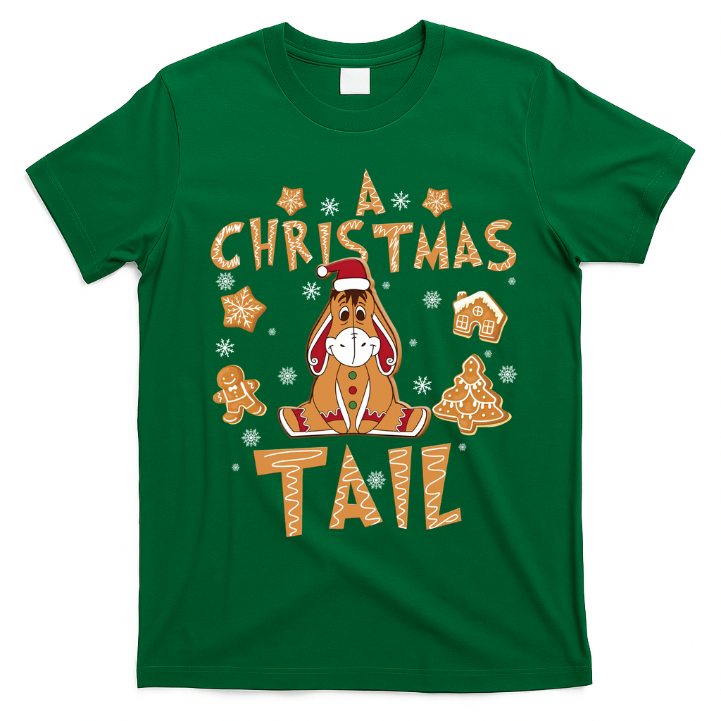 Eeyore Gingerbread Christmas Eeyore Gingerbread T-Shirt - Irish Green