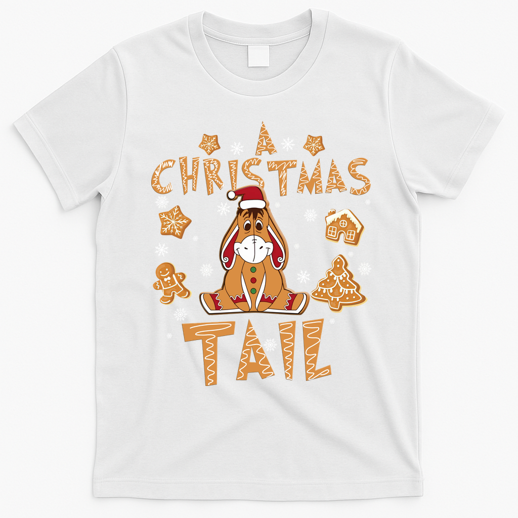 Eeyore Gingerbread Christmas Eeyore Gingerbread T-Shirt - White