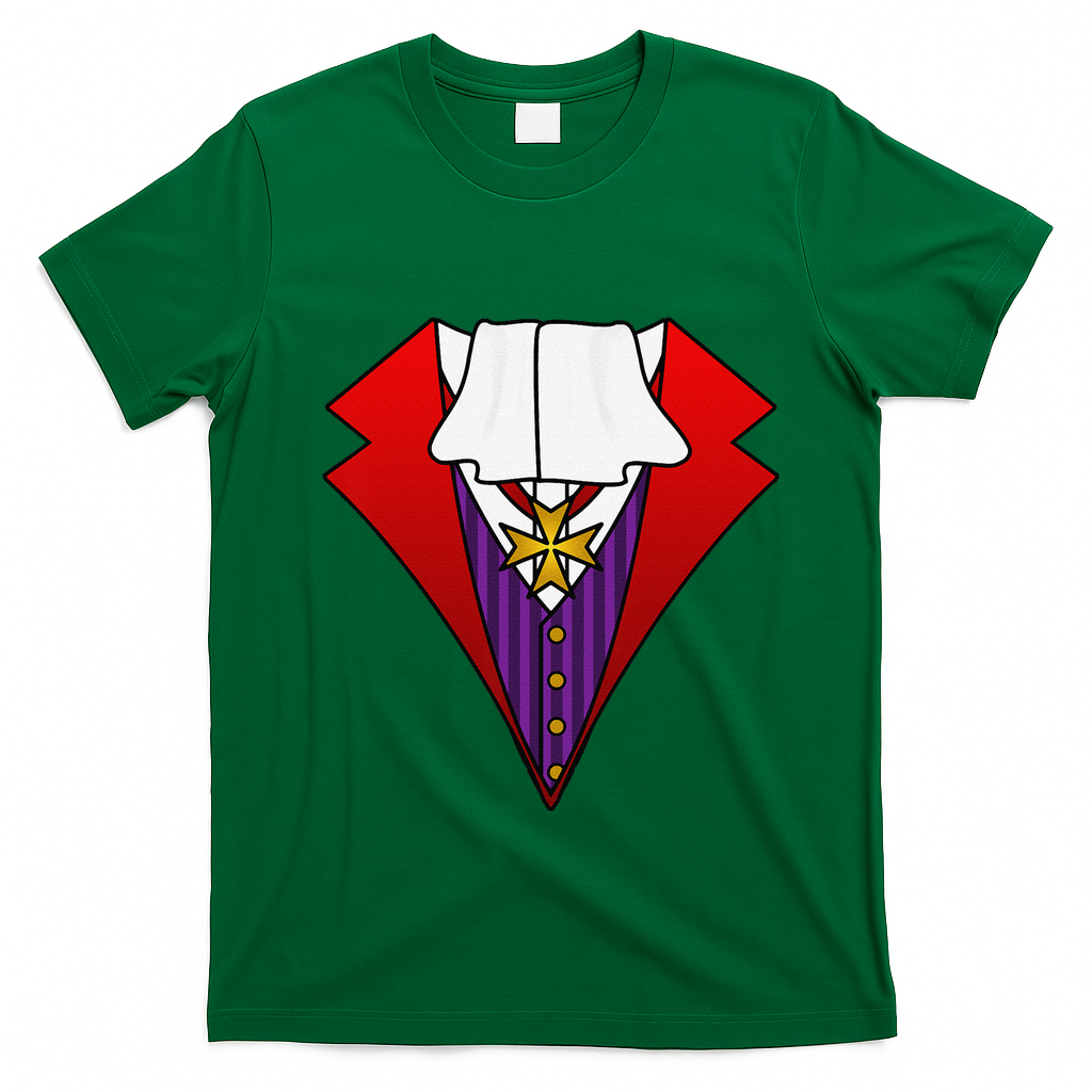 Easy Halloween Costumes Dracula Tuxedo Vampire Costume T-Shirt - Irish Green