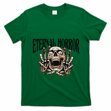 Eternal Horror Creepy Skeleton Screaming Dark Horror Spooky T-Shirt - Irish Green