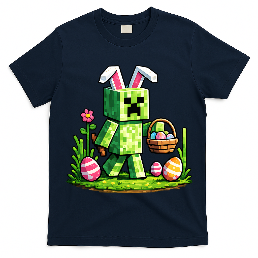 Egg Hunting Gamer Easter Pixel Bunny  T-Shirt