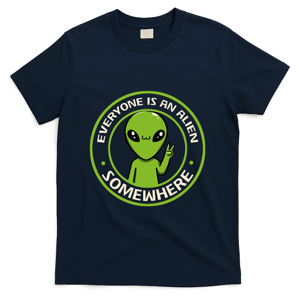 Everyone Is An Alien Somewhere by Tobe Fonseca - Navy