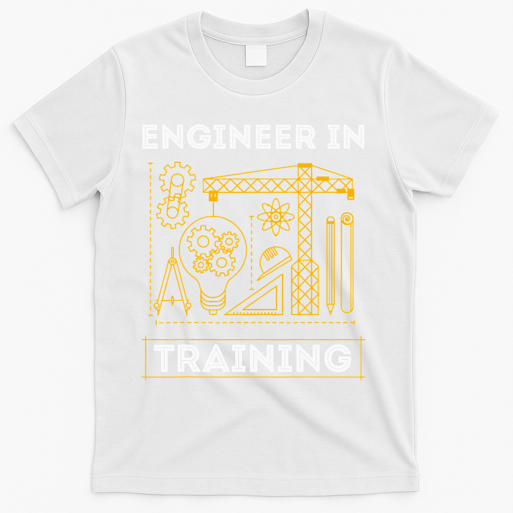 Engineer In Training Future Engineer Holding Engineering T-Shirt - White