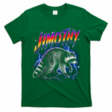 Epic Jimothy Raccoon Lighting Retro T-Shirt - Irish Green
