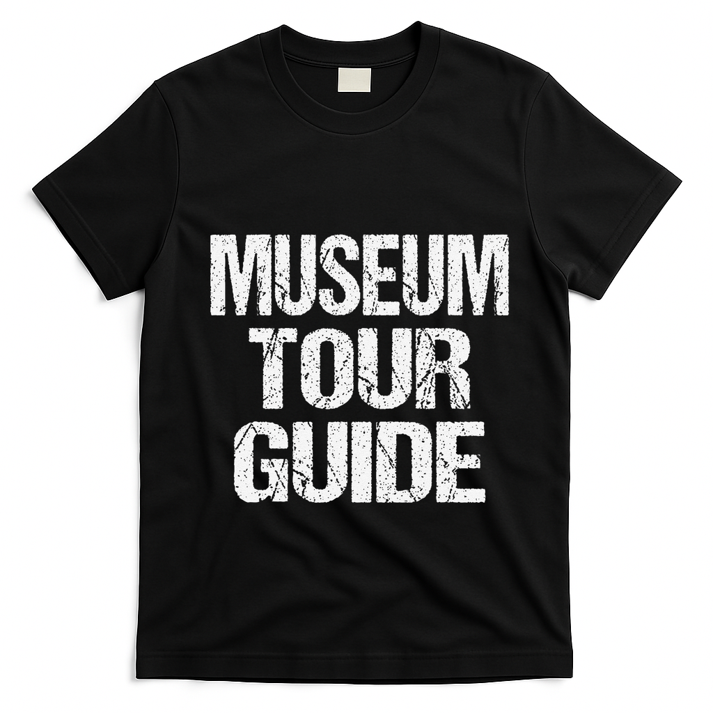 Easy Museum Tour Guide Costume Halloween Outfit T-Shirt - Black